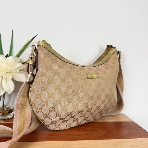 Pre owned GUCCI‎ GG Canvas Sherry Line Shoulder Bag 181092 - Picture 2 of 12